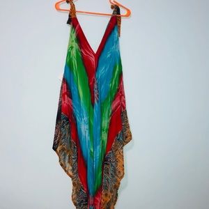 NWT Colorful Handmade Hanky Dress NWT